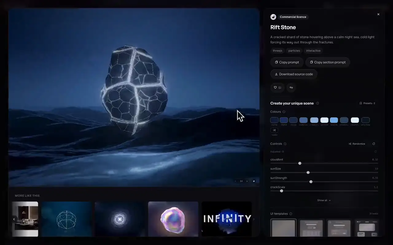 Tune a 3D scene in the browser